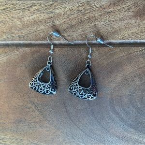 Celtic silver earrings
